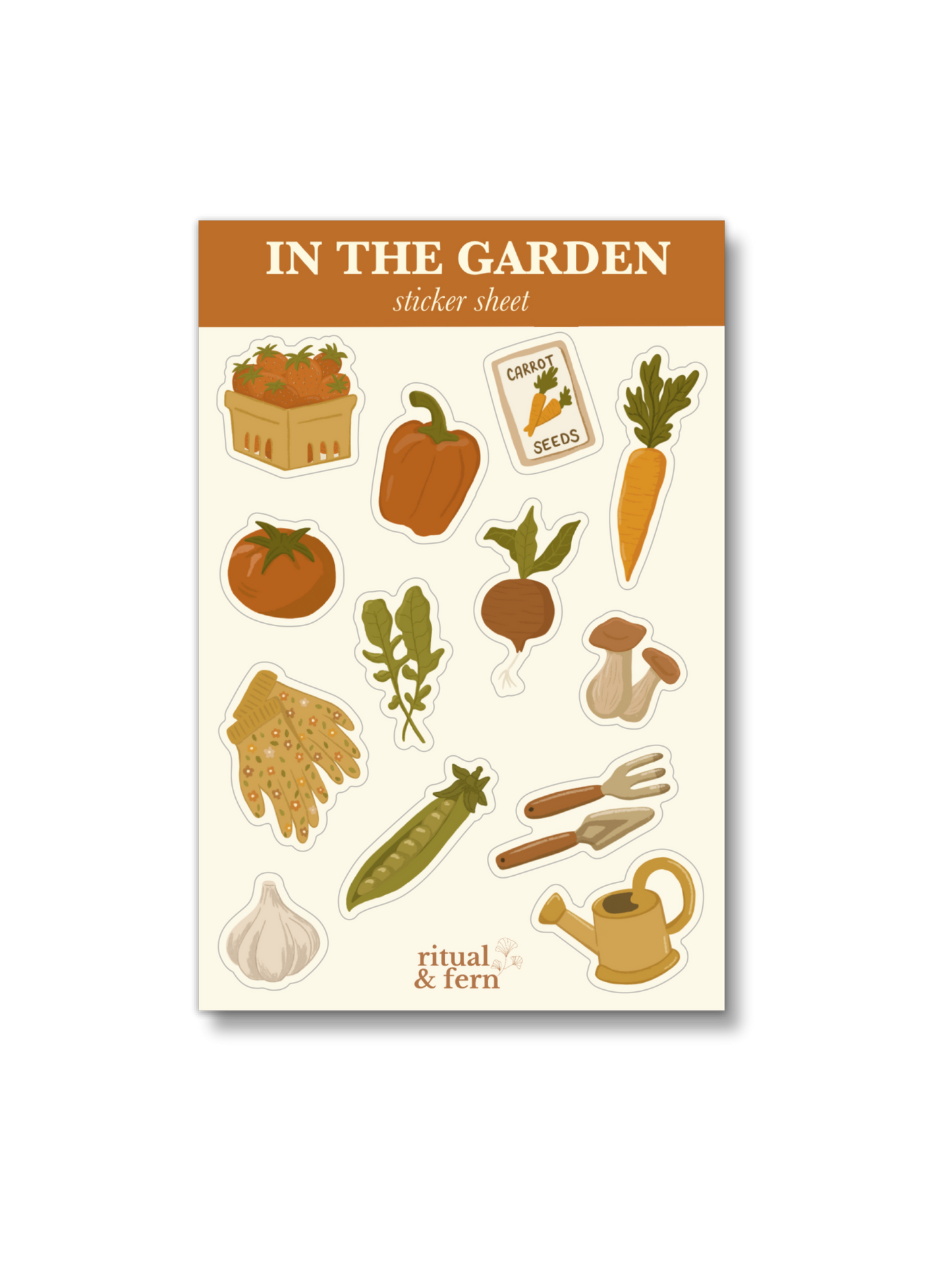 IN THE GARDEN STICKER SHEET