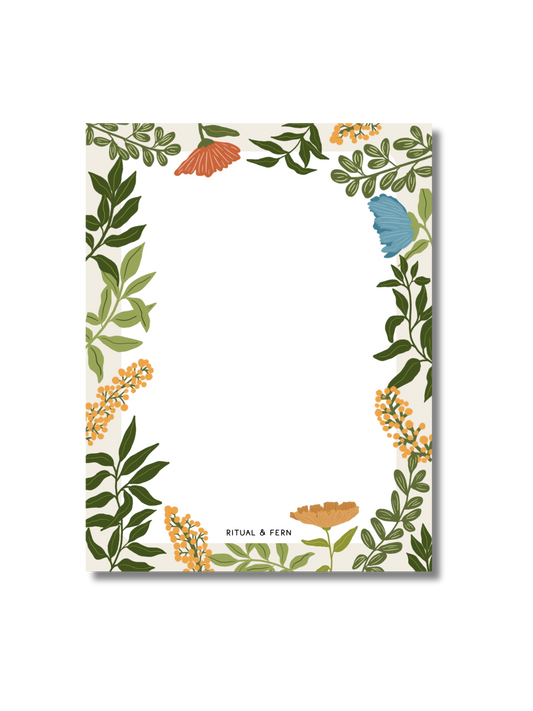 FLORAL NOTEPAD