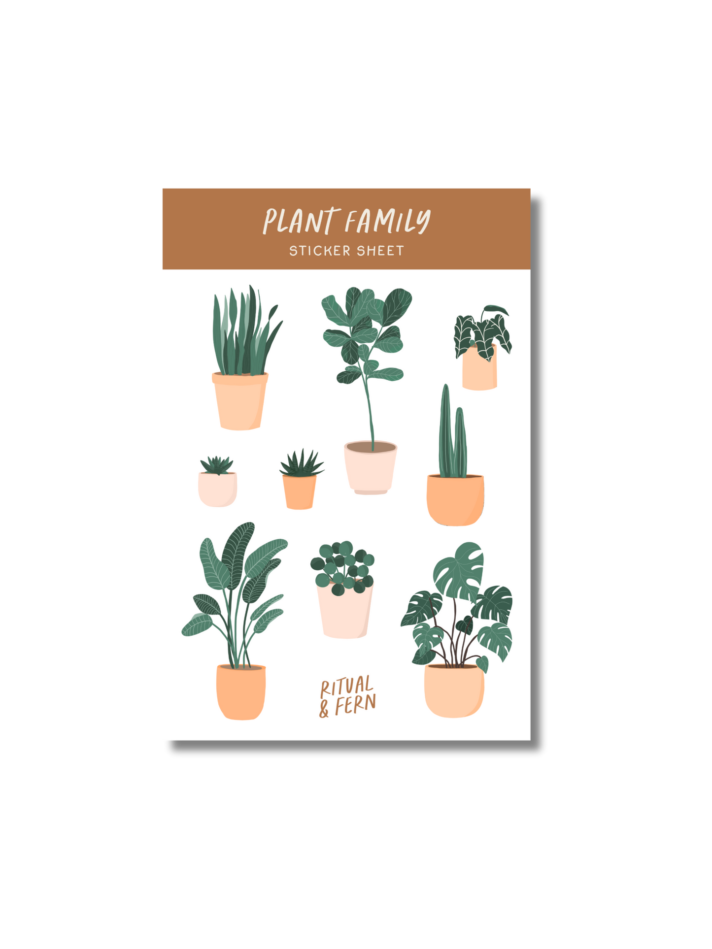PLANT FAMILY STICKER SHEET