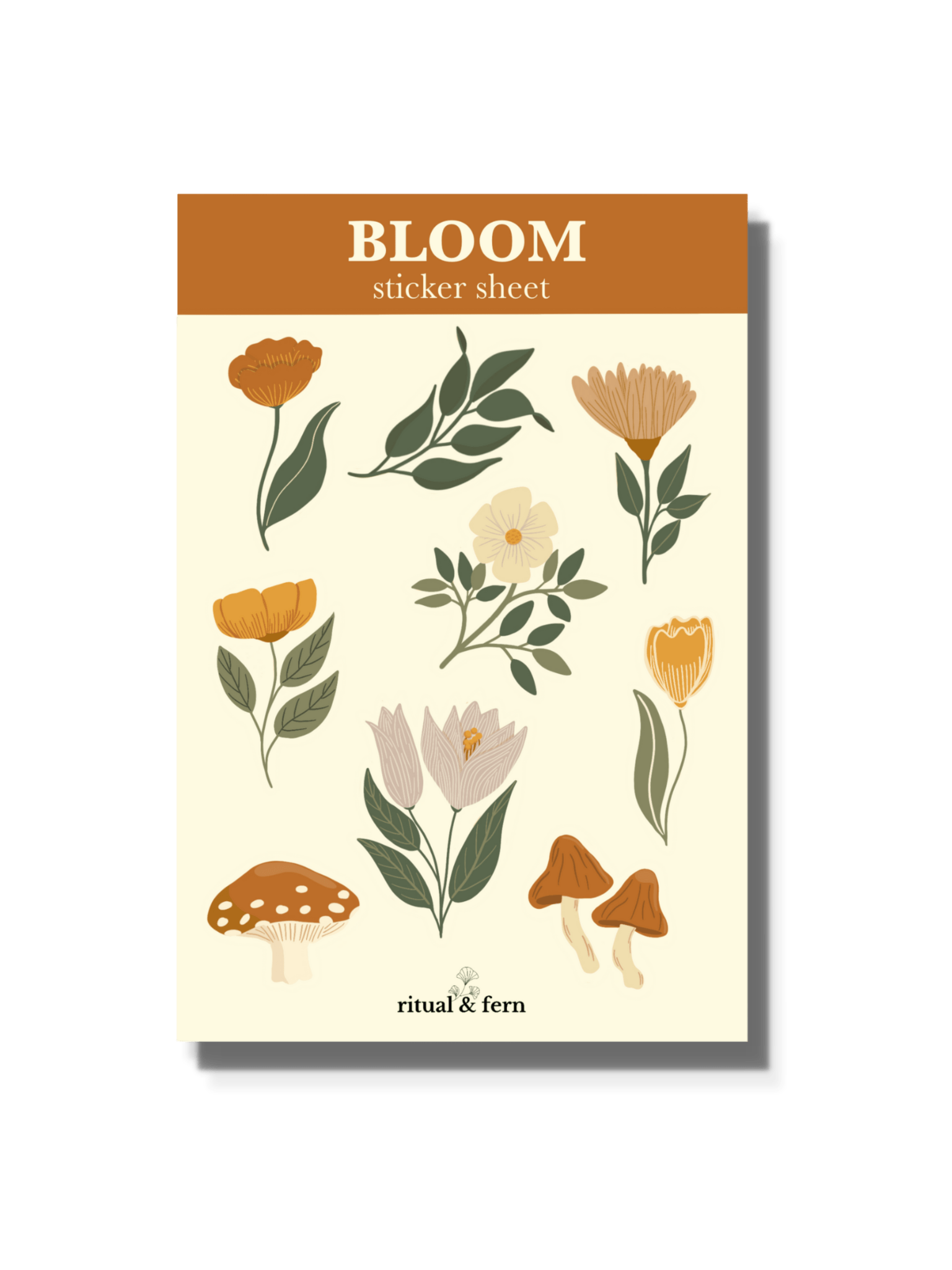 BLOOM STICKER SHEET - ritual & fern